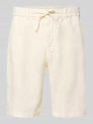 Gant Shorts aus Leinen mit Gesäßtaschen in Offwhite, Größe 4XL