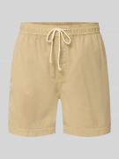 Gant Regular Fit Shorts mit elastischem Bund Modell 'SUNFADED' in Beig...