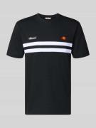 Ellesse T-Shirt mit Label-Stitchings Modell 'VENIRE' in Black, Größe L