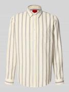 HUGO Regular Fit Freizeithemd aus Baumwoll-Viskose-Mix Modell 'ERILLO'...