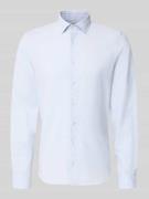 Roy Robson Slim Fit Freizeithemd mit Leinen-Anteil in Hellblau, Größe ...