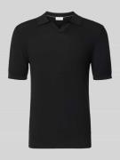 Roy Robson Slim Fit Poloshirt mit Viskose-Anteil in Black, Größe L