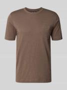 Marc O'Polo Regular Fit T-Shirt aus reiner Baumwolle in Dunkelbraun, G...