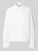 s.Oliver RED LABEL Boxy Fit Langarmbluse aus reiner Baumwolle in Weiss...