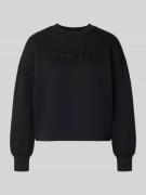 ARMANI EXCHANGE Sweatshirt mit Logo-Print und Rundhalsausschnitt in Bl...