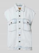 American Vintage Jeansweste mit Kappärmeln Modell 'JOYBIRD' in Hellbla...