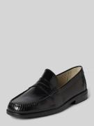 Jack & Jones Loafers aus Leder Modell 'PENNYBAR' in Black, Größe 40