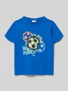 s.Oliver RED LABEL Regular Fit T-Shirt aus reiner Baumwolle in Royal, ...