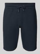 Blend Straight Fit Shorts mit Logo-Stitching Modell 'Fillip' in Marine...