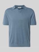 SELECTED HOMME Regular Fit Poloshirt aus Baumwoll-Leinen-Mix Modell 'M...