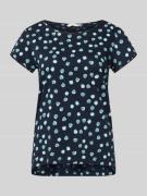 Tom Tailor Regular Fit T-Shirt aus reiner Baumwolle in Marine, Größe L