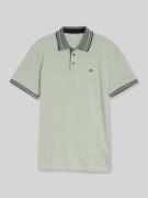 Tom Tailor Regular Fit Poloshirt mit Kontrastkragen in Mint, Größe L