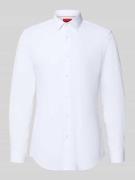 HUGO Slim Fit Businesshemd aus reiner Baumwolle Modell 'KOEY' in Weiss...
