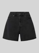 Vero Moda Loose Fit Jeansshorts aus Baumwoll-Mix Modell 'ZURI' in Blac...
