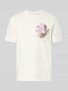 Marc O'Polo Relaxed Fit T-Shirt aus reiner Baumwolle in Offwhite, Größ...