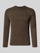 Marc O'Polo Regular Fit Strickpullover aus Baumwoll-Mix in Dunkelbraun...