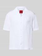 HUGO Regular Fit Freizeithemd aus reinem Leinen Modell 'EXOLINO' in We...