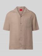 HUGO Regular Fit Freizeithemd aus reinem Leinen Modell 'EXOLINO' in He...