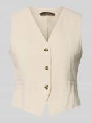 Vero Moda Regular Fit Leinenweste aus Baumwoll-Leinen-Mix Modell 'CAIA...