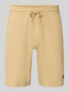 Blend Straight Fit Shorts mit Logo-Stitching Modell 'Fillip' in Beige,...
