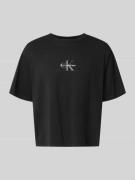 Calvin Klein Jeans Relaxed Fit T-Shirt aus reiner Baumwolle in Black, ...