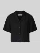 Tommy Hilfiger Boxy Fit Leinenbluse mit Viskose-Anteil in BLACK, Größe...