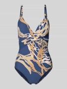 Barts Badeanzug mit V-Ausschnitt Modell 'Melyd' in Dunkelblau, Größe 3...