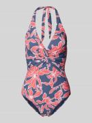 Barts Badeanzug mit Neckholder Modell 'Camolo' in Blau, Größe 36