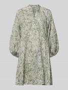 Marc O'Polo Loose Fit Sommerkleid aus Baumwoll-Lyocell-Mix in Hellgrue...