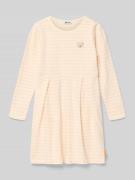 Steiff Regular Fit Kleid mit Logo-Stitching in Rosa, Größe 104