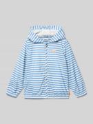 Steiff Jacke mit Kapuze und rückseitiger Reißverschlusstasche in Blau,...