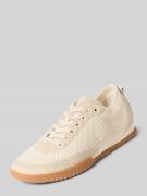 BOSS Low Top Sneaker in Mesh-Optik Modell 'CARLYNN' in Weiss, Größe 36