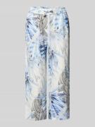 TONI Wide Leg Caprihose im Allover-Look Modell 'PIA' in Hellblau, Größ...
