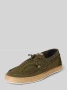 BULLBOXER Bootsschuhe mit Label-Detail in Oliv, Größe 41