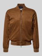 MARKUP Bomberjacke in Leder-Optik mit Reißverschlusstaschen in Mittelb...