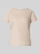 American Vintage T-Shirt mit U-Boot-Ausschnitt Modell 'LALOOM' in Sand...