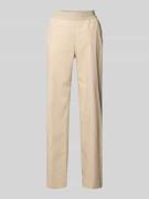 TONI Stoffhose mit elastischem Bund Modell 'Pia' in Sand, Größe 42K