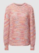 Fransa Strickpullover in melierter Optik Modell 'Linda' in Orange, Grö...