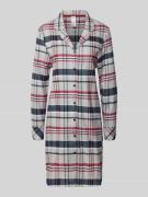 Skiny Nachthemd mit Knopfleiste in Hellgrau, Größe 36