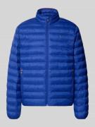 Tommy Hilfiger Regular Fit Steppjacke mit Stehkragen in Royal, Größe M