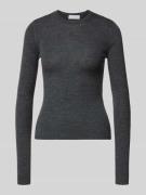 LeGer by Lena Gercke Strickpullover aus Wolle mit Stitching Modell 'Co...
