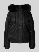 khujo Jacke mit Pattentaschen Modell 'TYLA' in Black, Größe L