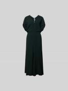 Victoria Beckham Maxikleid mit V-Ausschnitt in Black, Größe XS