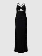 Mascara Abendkleid mit Cut Out in Black, Größe 36