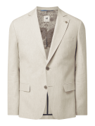 ATELIER TORINO Slim Fit 2-Knopf-Sakko aus Schurwoll-Leinen-Mix Modell ...