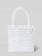 Jake*s Cocktail Handtasche mit Ziersteinbesatz in Offwhite Melange, Gr...