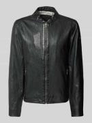 MAURITIUS Lederjacke Modell 'Nelsan' in Black, Größe S