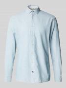 Colours & Sons Slim Fit Freizeithemd aus Baumwoll-Leinen-Mix in Mint, ...
