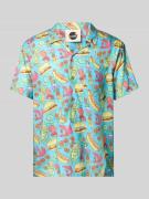 BOARDIES Freizeithemd mit Knopfleiste in Tuerkis, Größe S