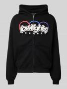 Low Lights Studios Sweatjacke mit Kapuze in Black, Größe XS